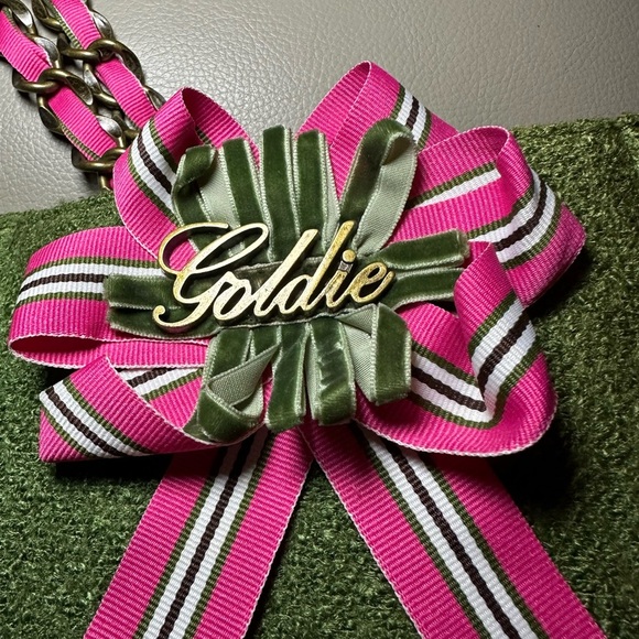 Limited Edition "Goldie" Tote by Bath and Body Works - EUC - Pink and Green - Picture 3 of 13